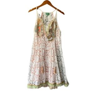 White Sleeveless Spaghetti Strap Sundress